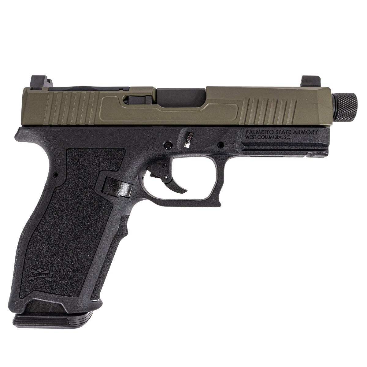 PSA Dagger Full Size - S 9mm Pistol With Extreme Carry Cut RMR Slide & Threaded Barrel, Two-Tone Sniper Green - Palmetto State Armory