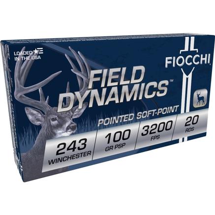 Fiocchi Field Dynamics .243 Winchester 100 gr SP 20rds