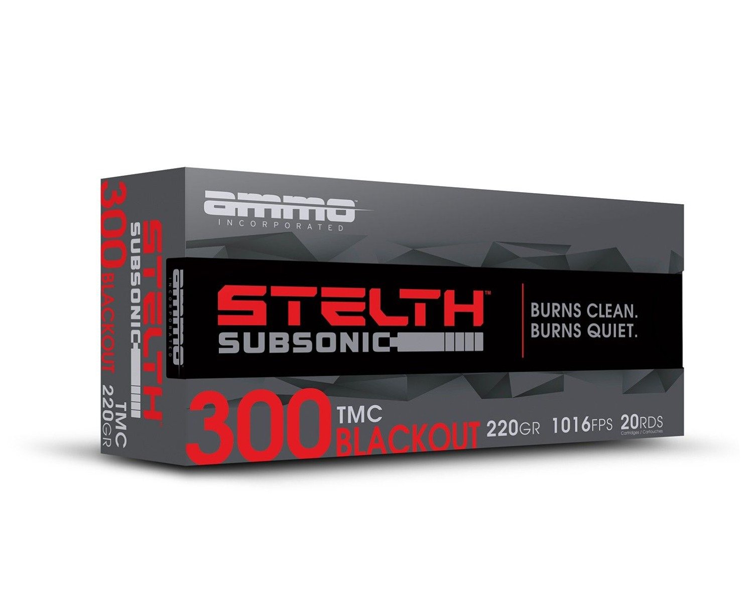 Ammo Inc stelTH 300 Blackout Ammo 220gr TMJ Subsonic, 20rds - Ammo Inc