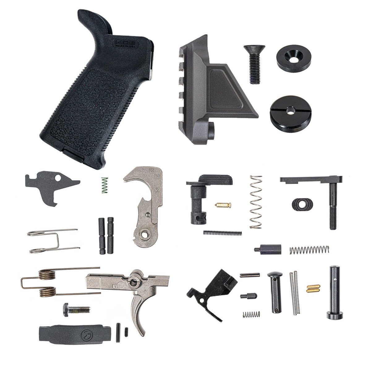 PSA Lower Build Kit, JAKL Smoke MOE EPT w/o Brace, Black - Palmetto State Armory