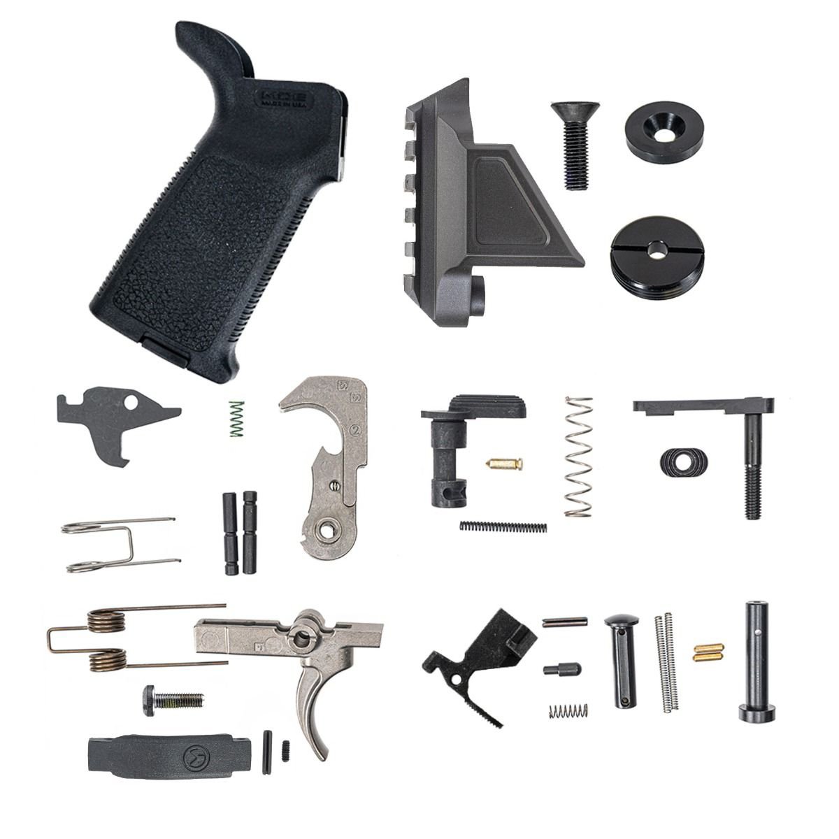 PSA Lower Build Kit, JAKL Smoke MOE EPT w/o Brace, Black