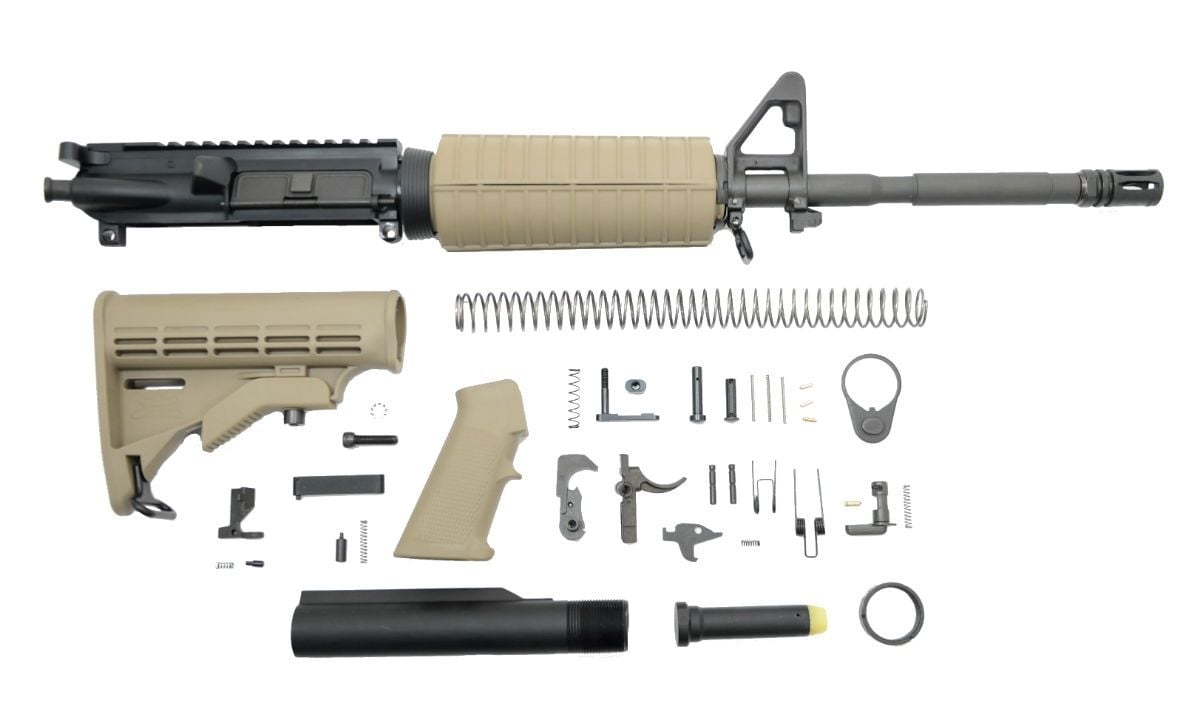 BLEM PSA 16" 5.56 NATO M4 Carbine Classic Rifle Kit, Flat Dark Earth - Palmetto State Armory