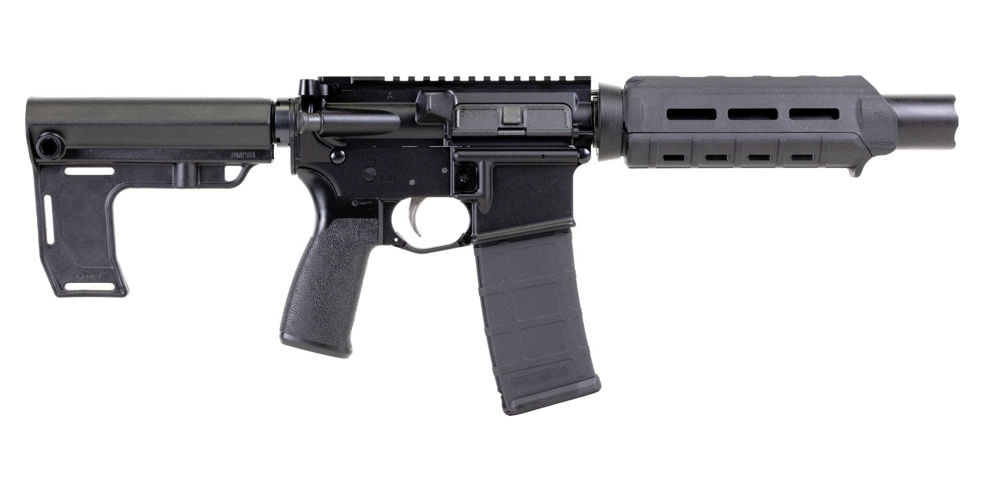 PSA PA-15 7" Phosphate 1/7 Pistol-Length 5.56 NATO MFT Battlelink EPT Marauder Pistol, Black - Palmetto State Armory