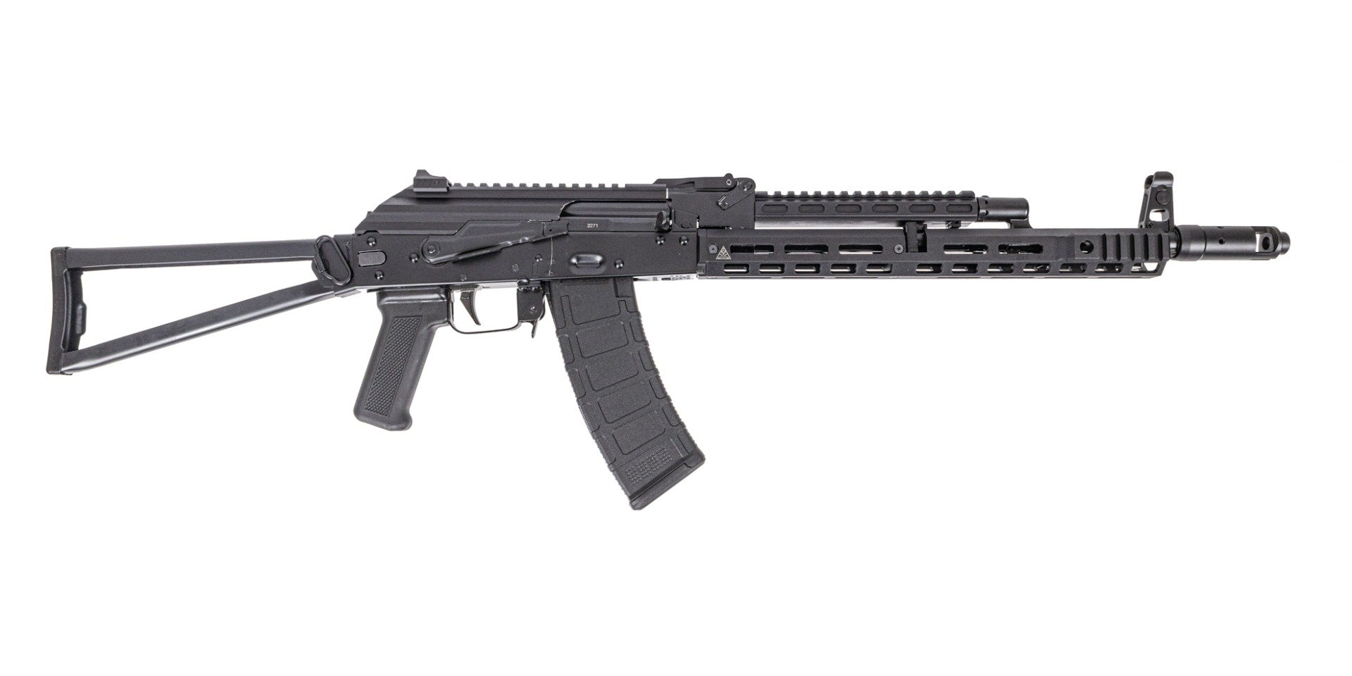 PSAK-74 Classic Triangle Side folding rifle with Hinged Dust cover, Soviet Arms 13.5" Rail & Gastube, Toolcraft Trunnion, Bolt, and Carrier - Palmetto State Armory