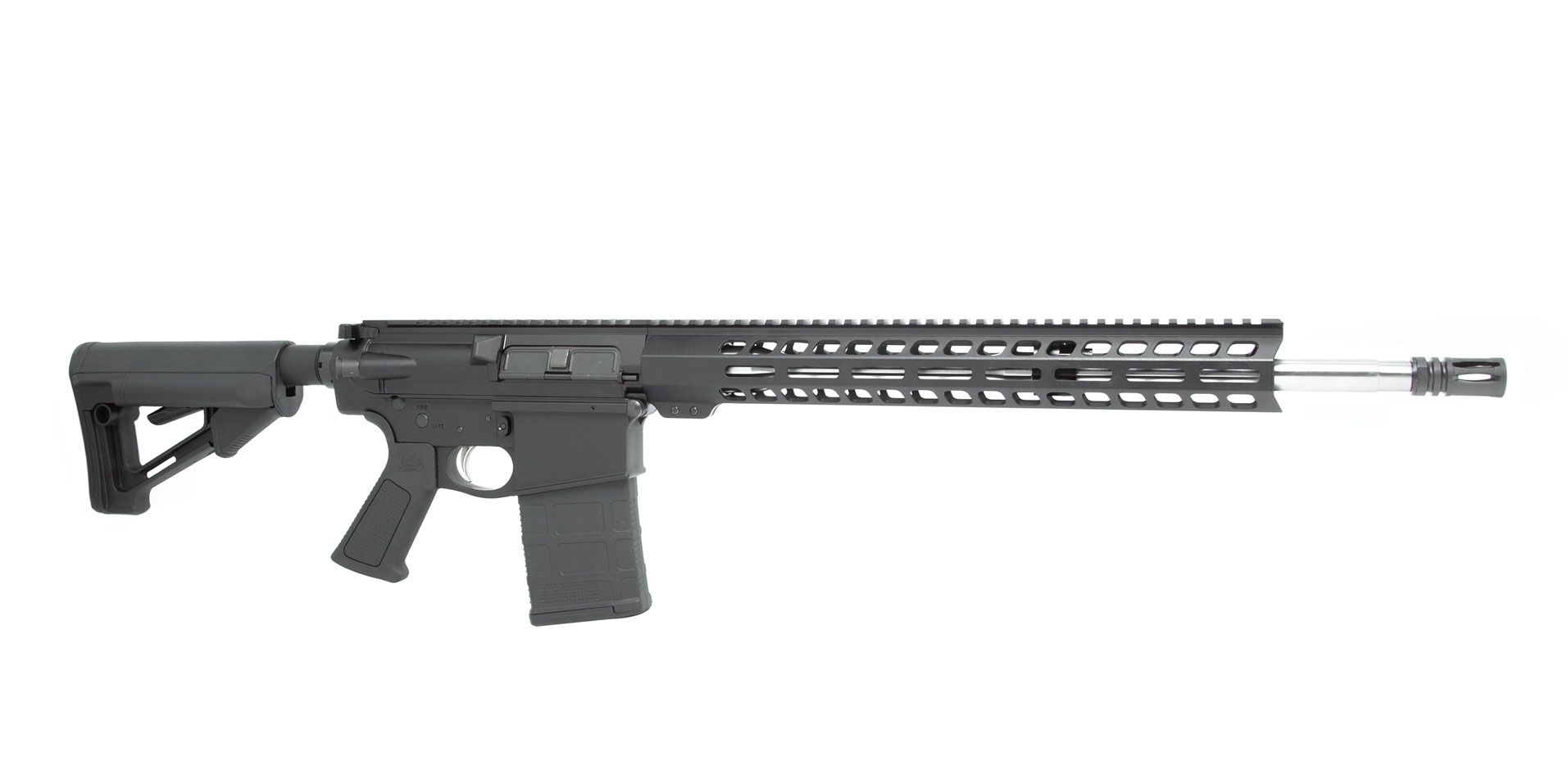 PSA Gen3 PA10 18" Mid-Length .308 WIN 1/10 Stainless Steel 15" Lightweight M-Lok STR 2-Stage Rifle - Palmetto State Armory
