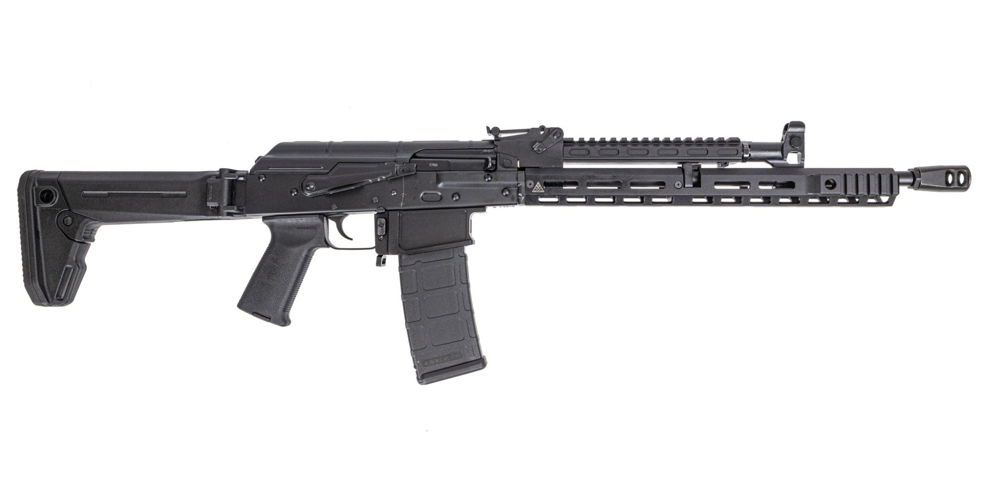PSA AK-556 with Soviet Arms 13.5" Rail and Gas Tube, Zhukov Stock, Toolcraft Trunnion, Bolt, And Carrier - Palmetto State Armory