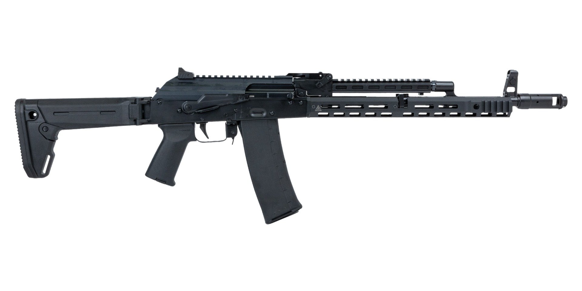 PSA AK-101 Rifle With Soviet ARms 13.5" Rail & Gastube, Alg Trigger, Zhukov Stock, Toolcraft Trunnion, Bolt, And Carrier, Black - Palmetto State Armory