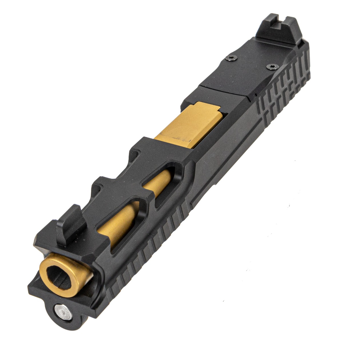 PSA Dagger Complete SW5 RMR Slide Assembly With TiN Non-Threaded Barrel, Black - Palmetto State Armory