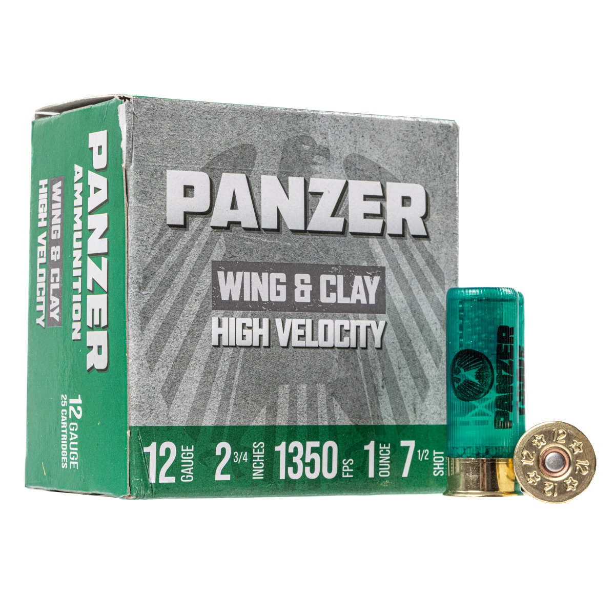 Panzer Arms Wing & Clay 12 Gauge Shotgun Shells 2.75" 7.5 Shot 25rds - Panzer Arms