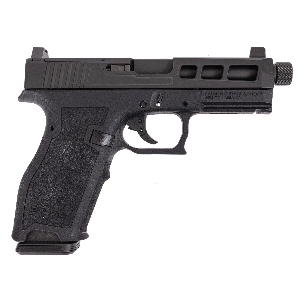 PSA Dagger Full Size - S 9mm SW1 Doctor Cut Pistol With Threaded Barrel & 2XL Sights, Black - Palmetto State Armory