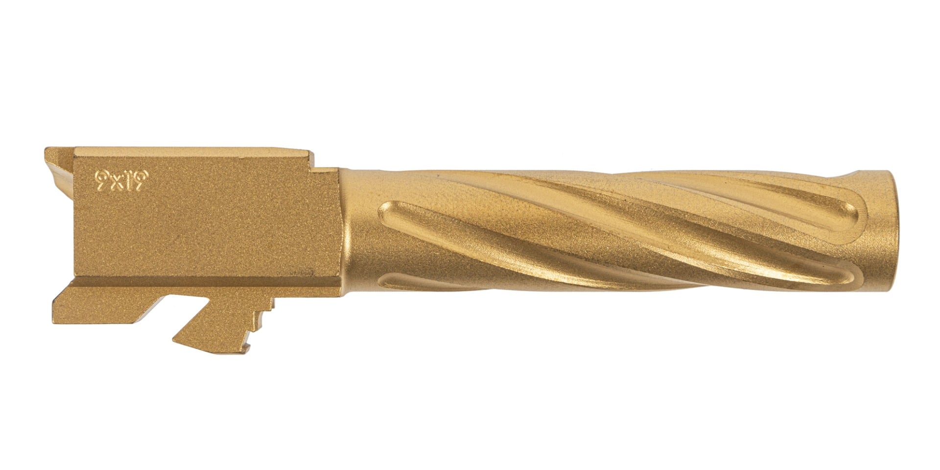 PSA Dagger Non-Threaded Barrel - Spiral Fluted, Gold