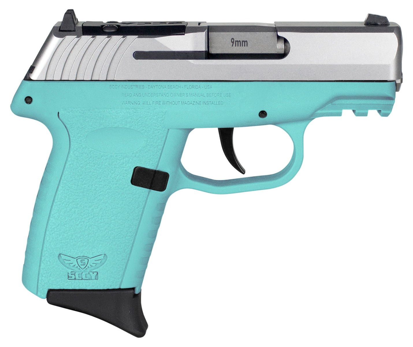 SCCY CPX-2 OR 9mm Pistol 3.1" 10rd, Blue - CPX-2-TTSBRDRG3 - Sccy