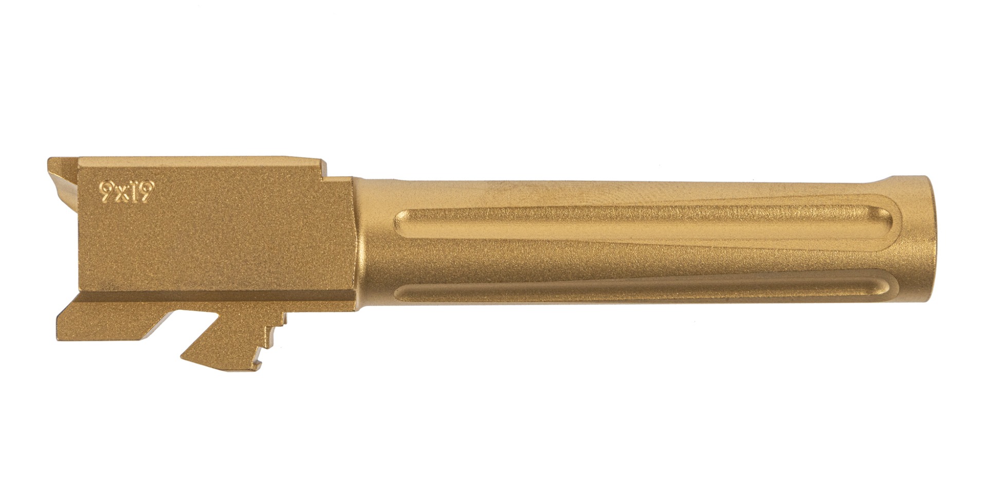 PSA Dagger Non-Threaded Barrel - Fluted, Gold - Palmetto State Armory
