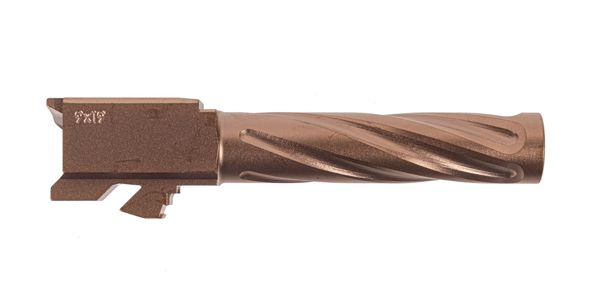 PSA Dagger Non-Threaded Barrel - Spiral Fluted, Copper - Palmetto State Armory