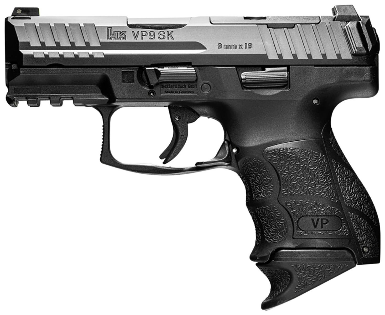 Heckler and Koch VP9SK 9mm Pistol 3.39" 15rd, Black - 81000810 - H&K