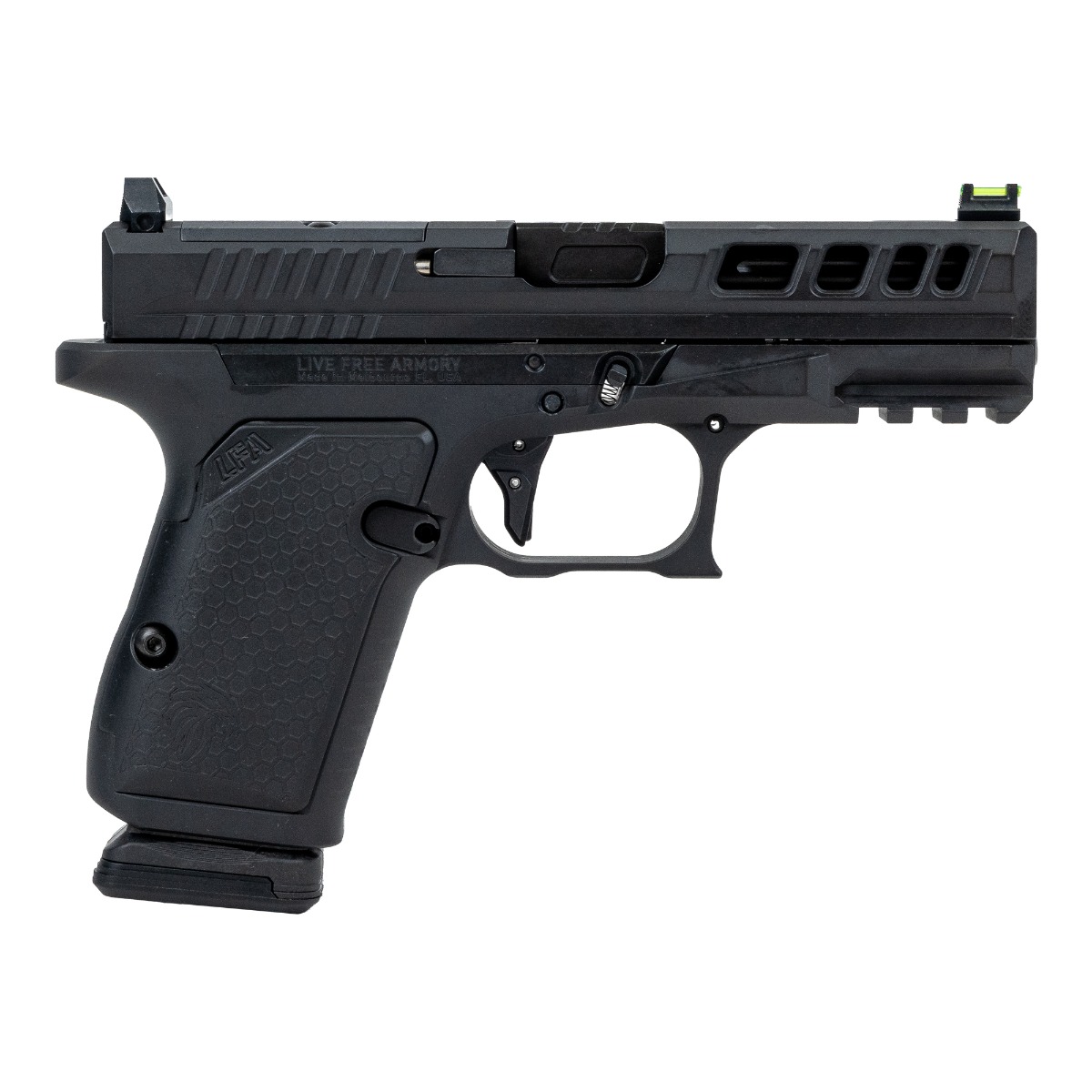 Live Free AMP 9mm Pistol 3.9" 15rds, Black - LFAMP19C084001 - Live Free Armory