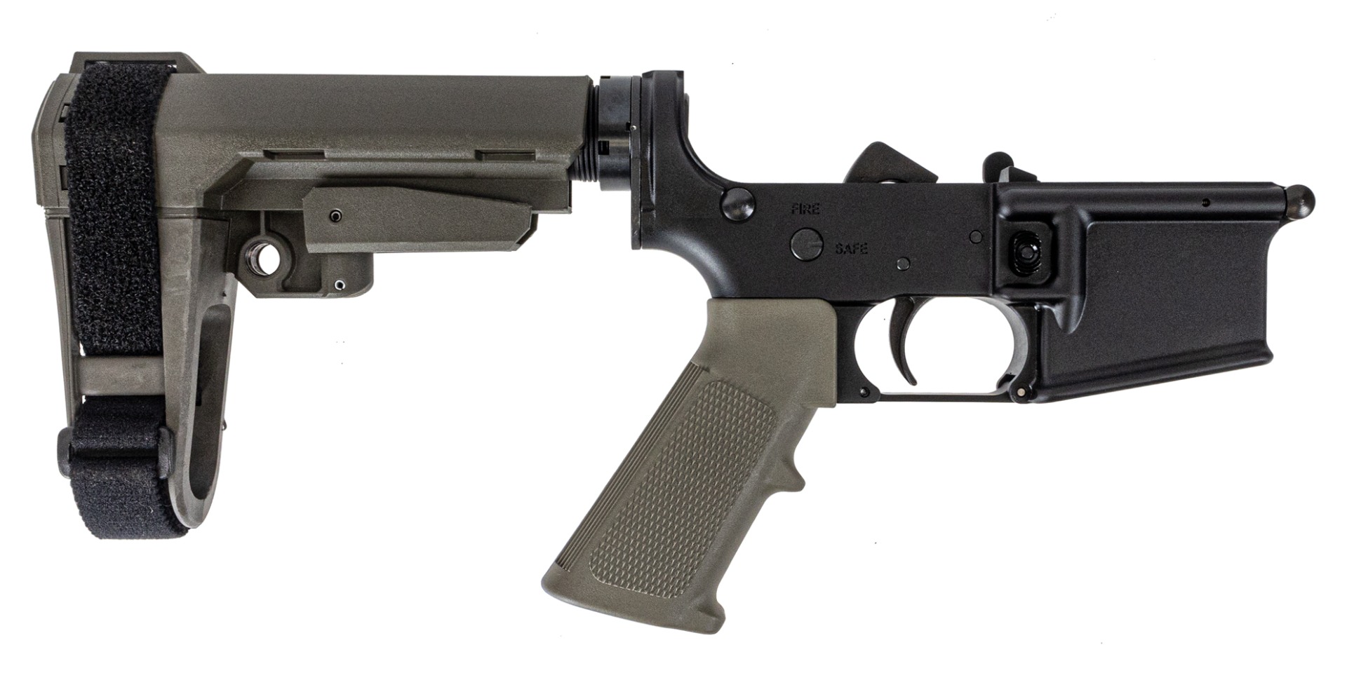 BLEM PSA AR-15 Complete Classic SBA3 Pistol Lower ODG - Palmetto State Armory