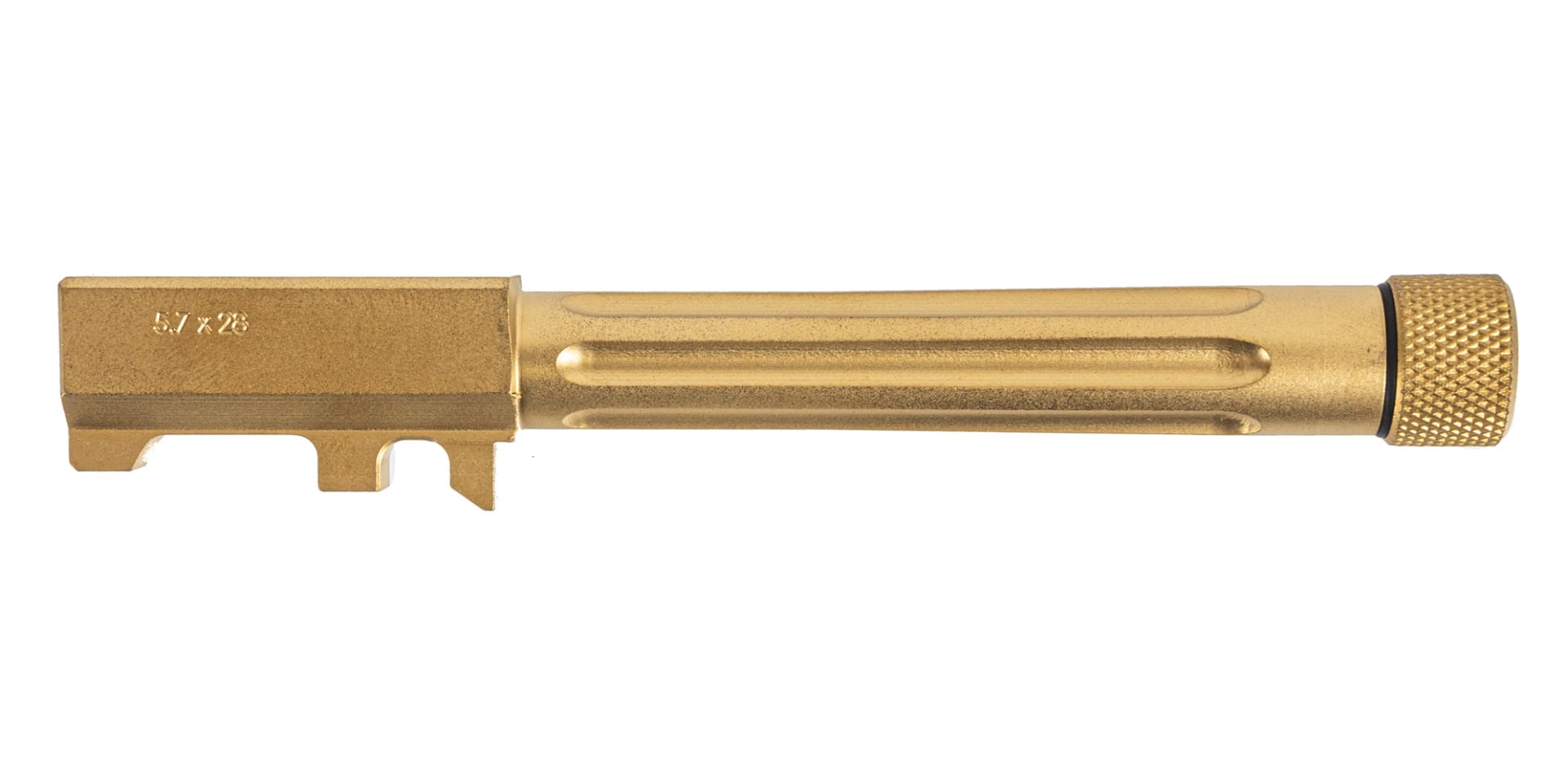 PSA 5.7 Rock Threaded Barrel - Fluted, Gold