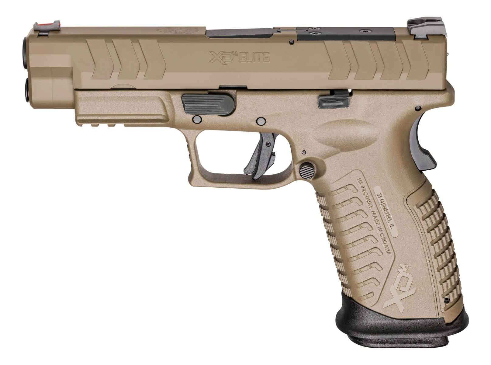 Springfield XD-M Elite 10mm 4.5" 16rd, Desert FDE - XDME94510FHCOSP - Springfield Armory