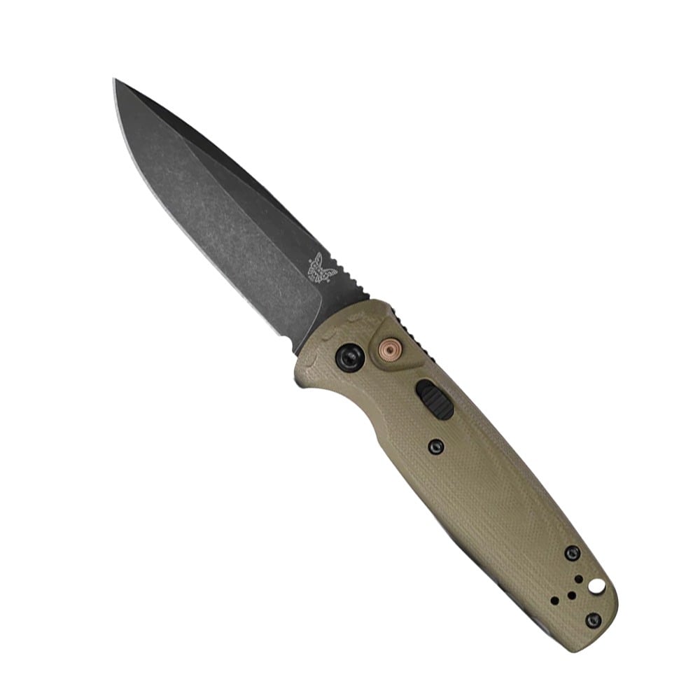 Benchmade CLA Folding Drop Point Knife, OD Green - 4300BK-02 - Benchmade