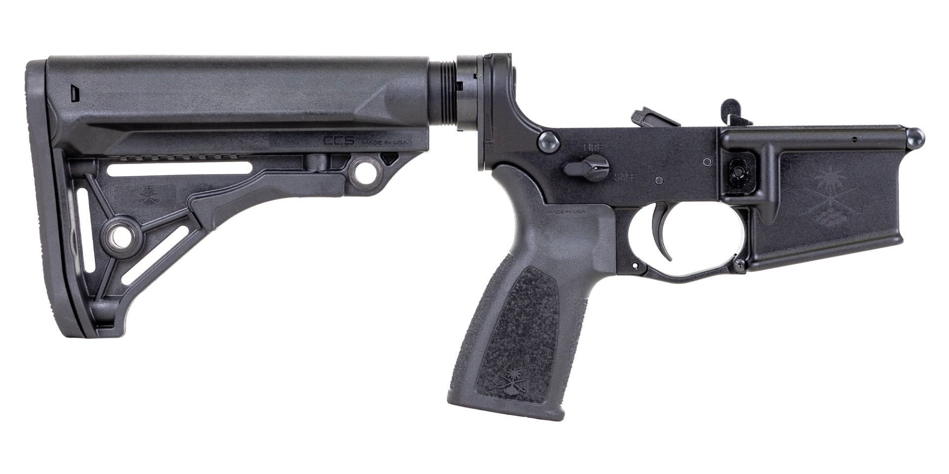 BLEM PSA Sabre-15 Forged Lower with Sabre Stock and Grip, Black - Palmetto State Armory