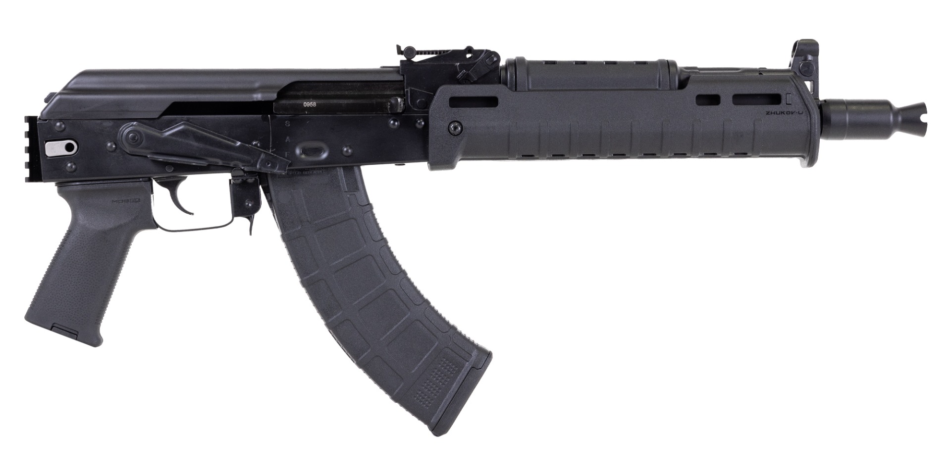 PSA AK-104 Zhukov-U Pistol, Black - Palmetto State Armory