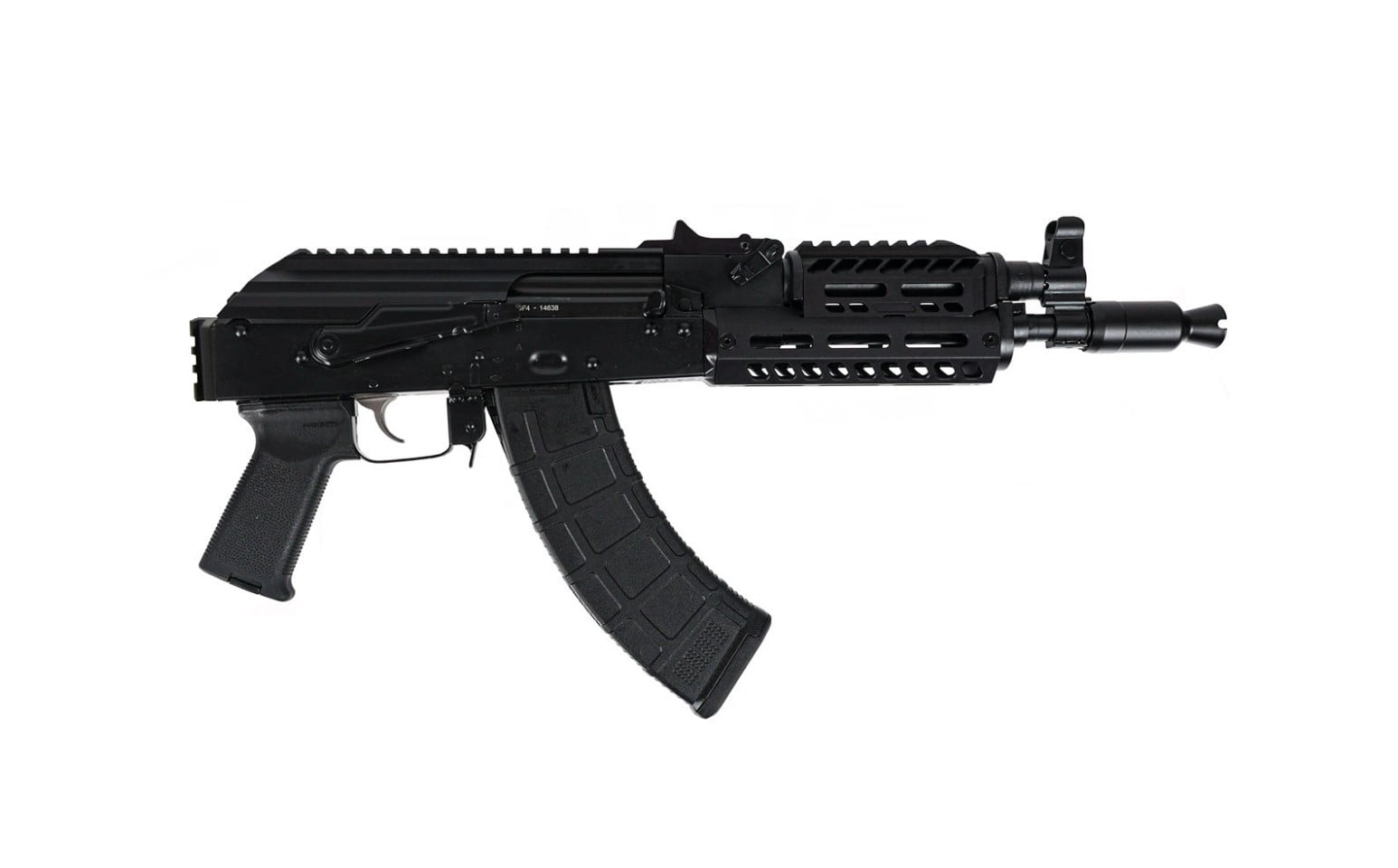 PSA AK-P GF4 Picatinny Pistol w/ JL Billet Handguard, Black - Palmetto State Armory