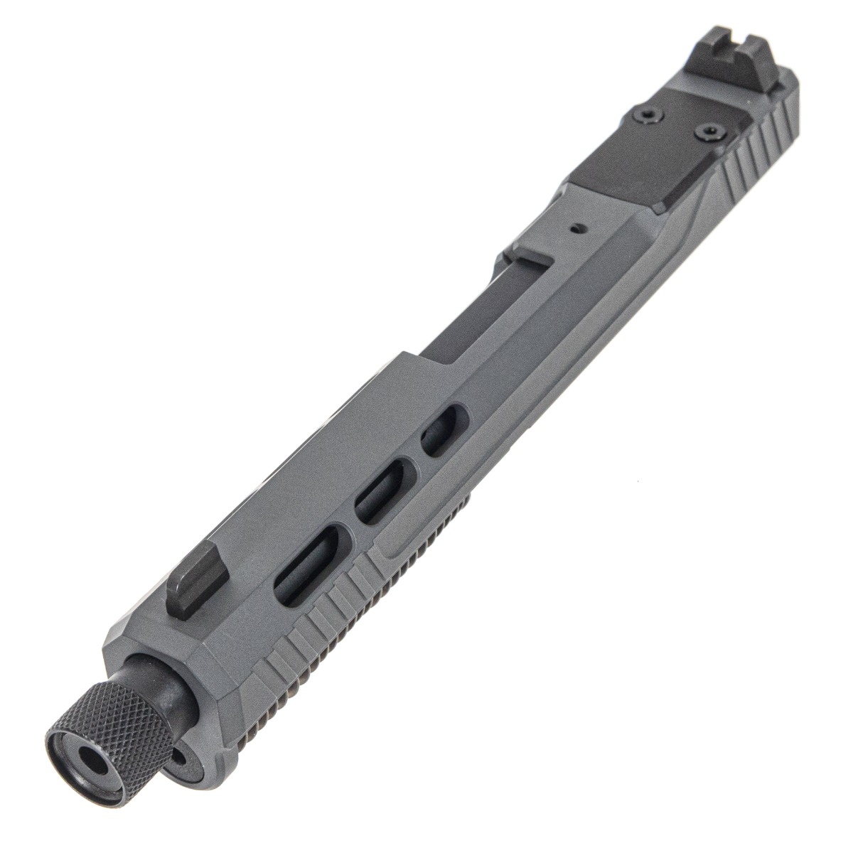 PSA 5.7 Rock Complete RK1 Optics Ready Slide With Threaded Barrel, Gray - Palmetto State Armory