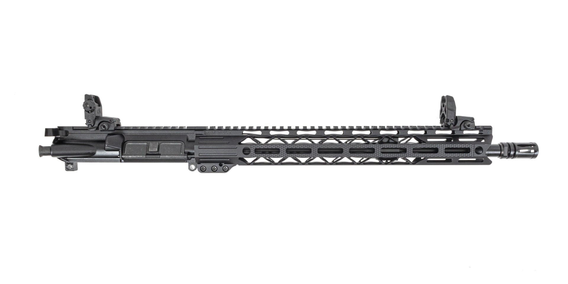 PSA 16" Midlength 5.56 NATO 1:7 Nitride 15" Lightweight M-Lok Upper With BCG, CH, & MBUS Sight Set - Palmetto State Armory