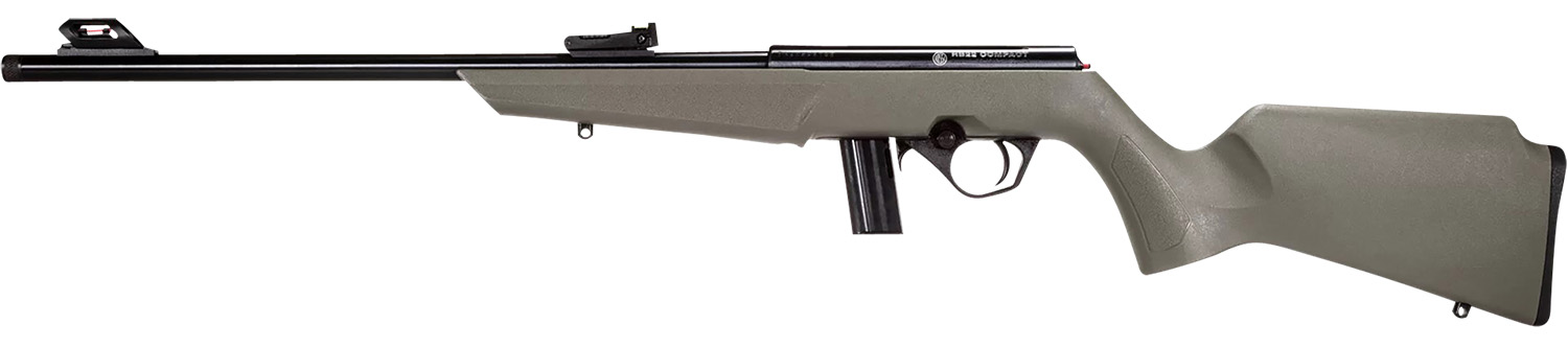 Rossi RB22 Compact 22lr 16.5" 10rd Rifle, Black / OD Green - RB22L1611OD - Rossi