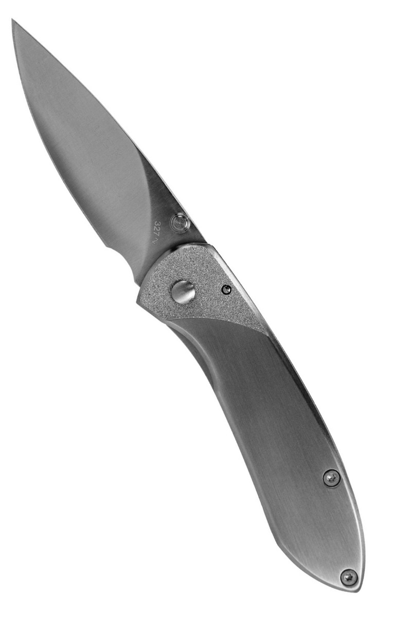 Buck Knives Buck 327 Nobleman Folding Drop Point Knife, Gray - 0327SSS-C