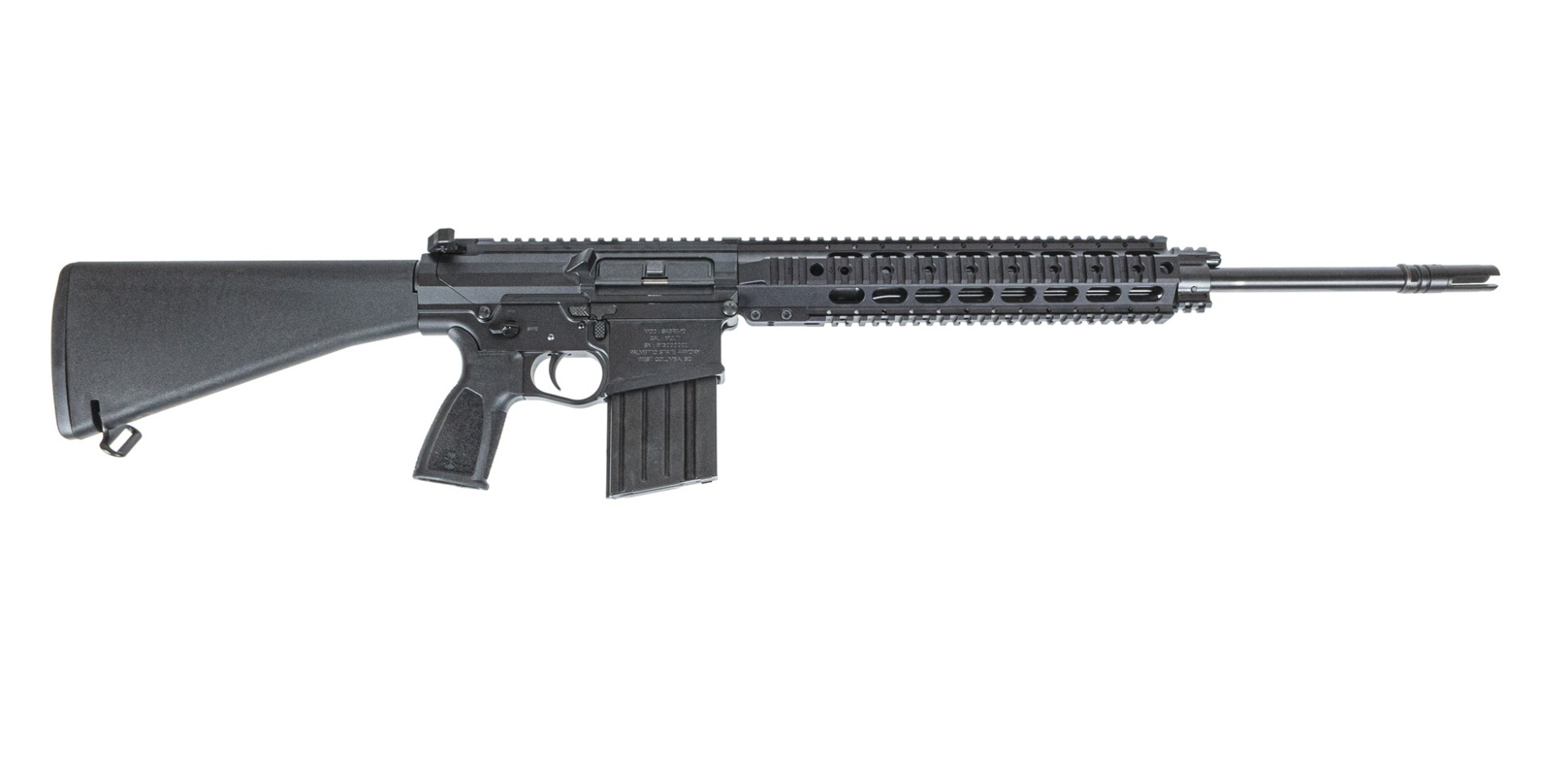 PSA Sabre AR-10 Rifle Billet 20" .308 Rifle w/  12.5" Quad Rail & A1 Stock - Palmetto State Armory