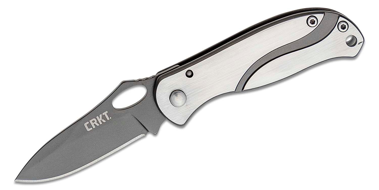 CRKT Pazoda Compact Folding Knife, Silver - 6470 - Crkt