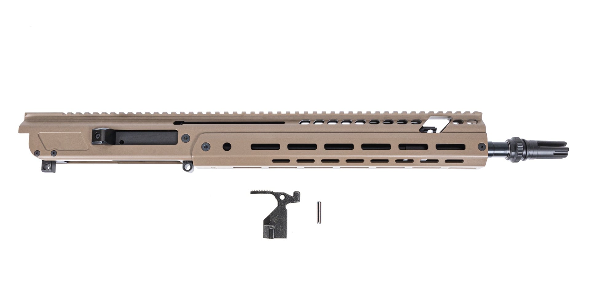 PSA JAKL 14.5" Rifle length Upper Assembly 5.56 NATO 1:7 Nitride w/Knurled CH, BCG & AAC Flash Hider, FDE - Palmetto State Armory