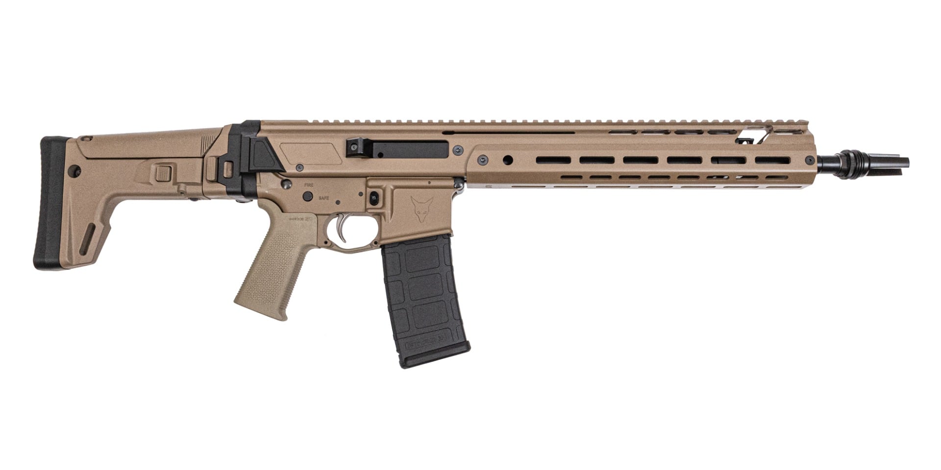 PSA 14.5" JAKL Rifle Length 5.56 1:7 Nitride ASR Flash Hider MOE SL EPT F5 Stock Rifle, FDE - Palmetto State Armory