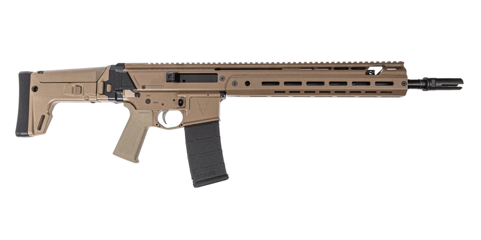 PSA JAKL 14.5" Rifle Length 5.56 1:7, 3 Prong, B&T, 1/2"-28 MOE SL EPT F5 G2 Stock Rifle, FDE - Palmetto State Armory