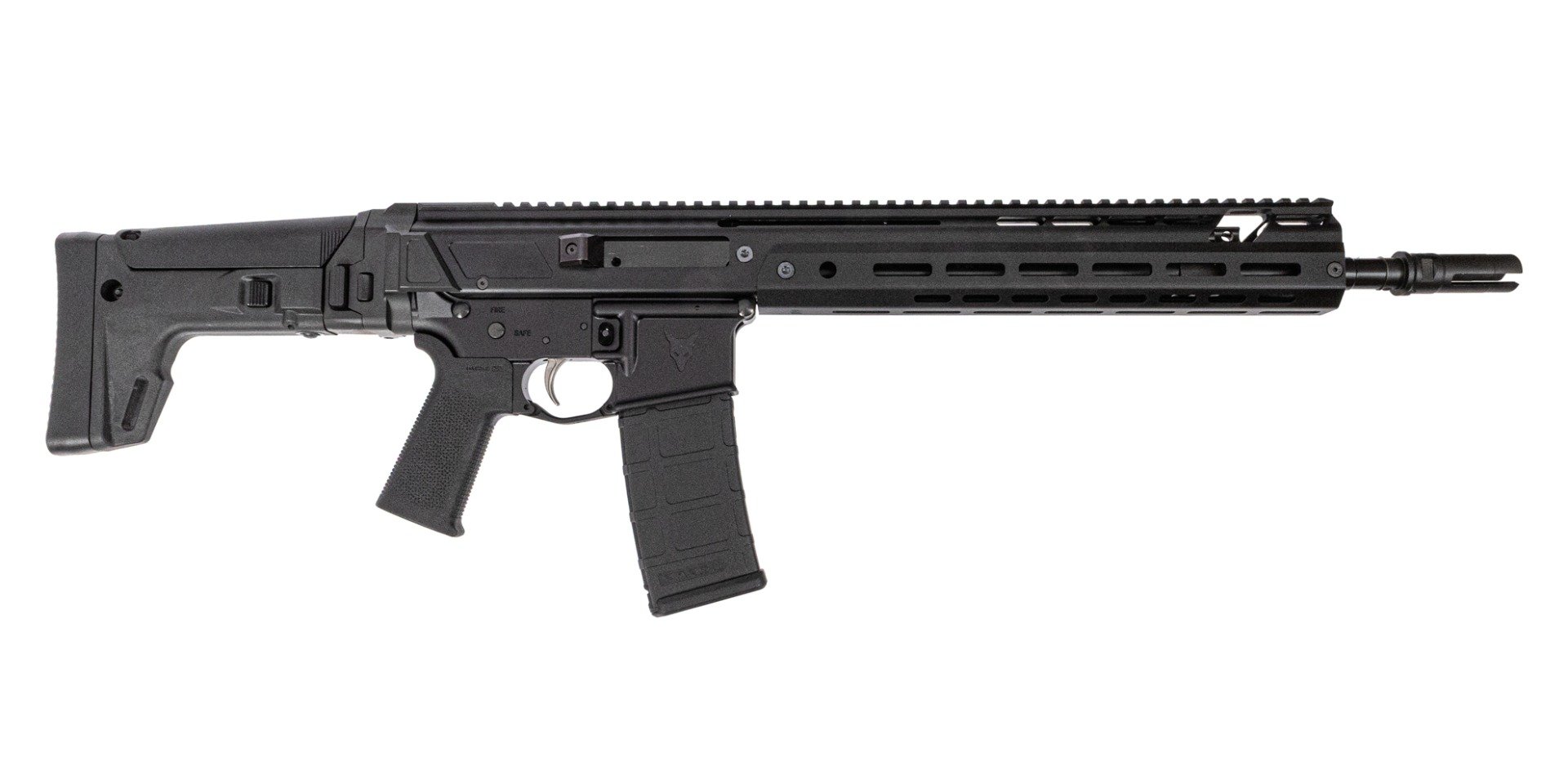 PSA 14.5" JAKL Rifle Length 5.56 1:7, 3 Prong, B&T, 1/2"-28, MOE SL EPT F5 Stock Rifle, Black - Palmetto State Armory