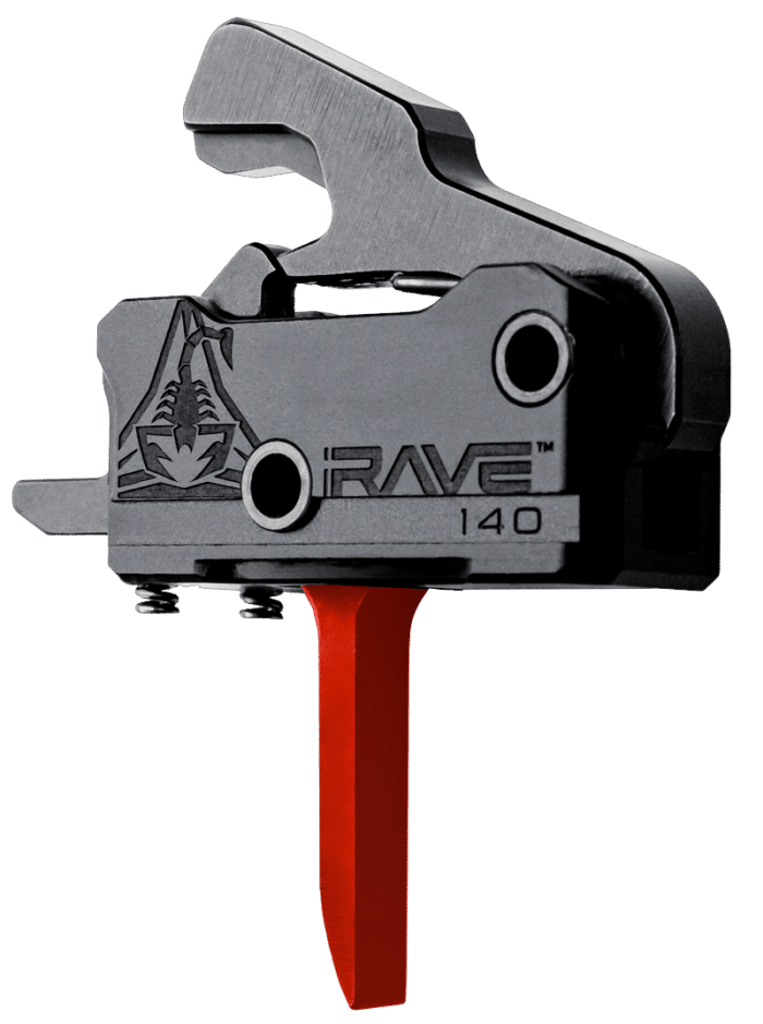 Rise Armament Rave Flat Trigger, Red - T017F-RED - Rise Armament