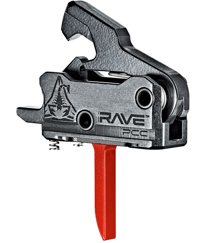 Rise Armament Rave PCC Flat Trigger, Red - T017F-PCC-RED - Rise Armament
