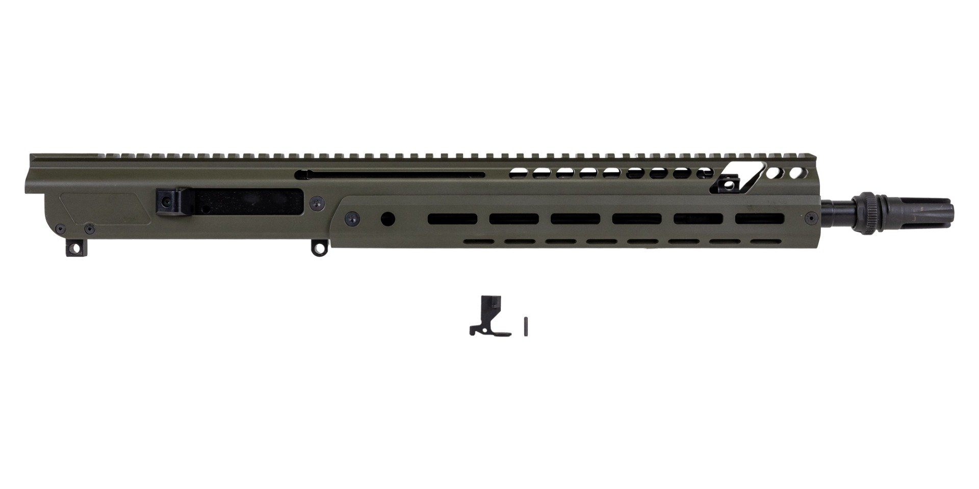PSA JAKL 14.5" Rifle length Upper Assembly 5.56 NATO 1:7 Nitride w/Knurled CH, BCG & AAC Flash Hider, ODG - Palmetto State Armory