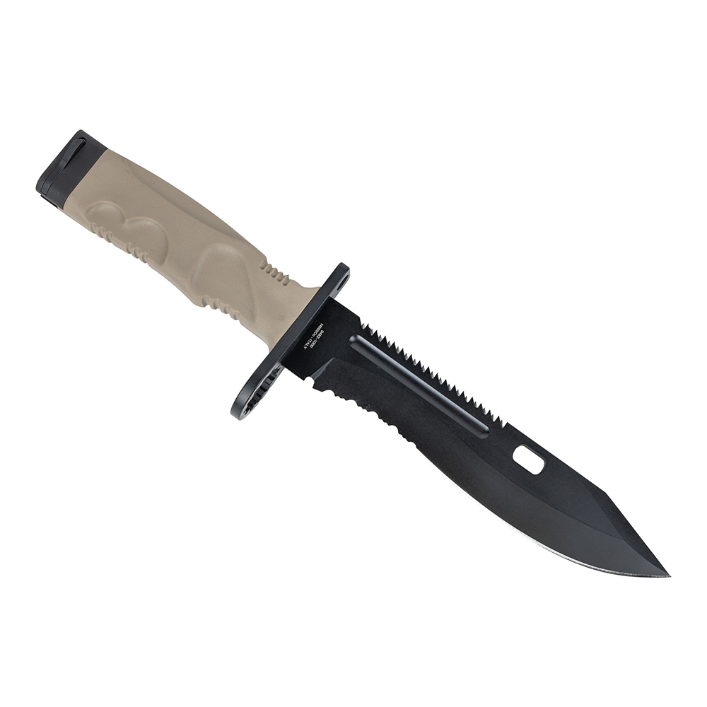 Kronos Bayonet I Fixed Blade Knife w/ Nylon Sheath, Coyote/Black - KR-0193000 - Kronos
