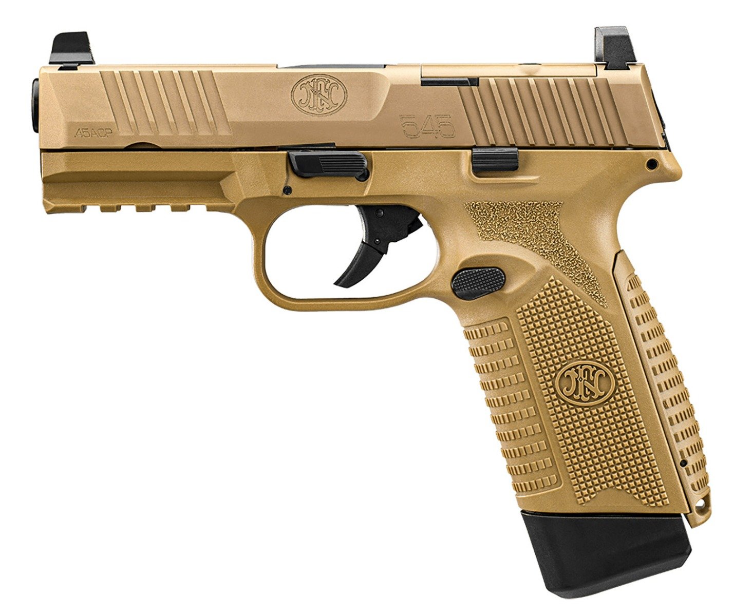 FN 545 MRD 45ACP 4.1" 15rd OR Pistol, Flat Dark Earth - 66-101388 - Fnh