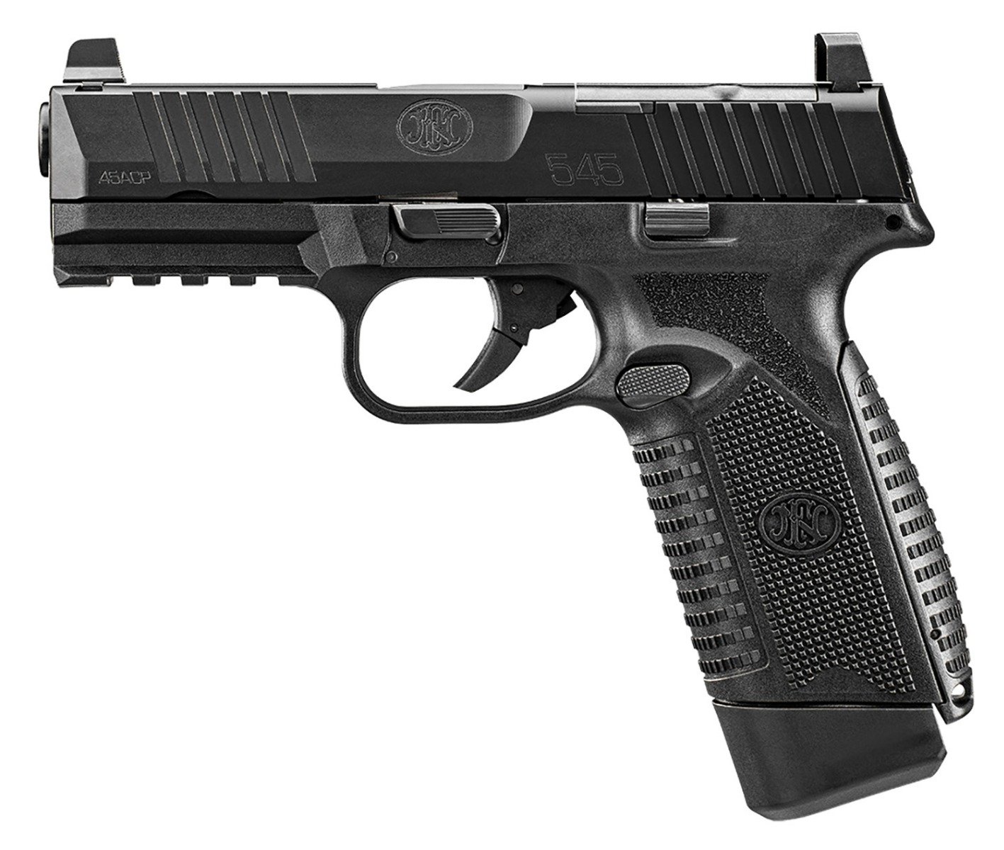 FN 545 MRD 45ACP 4.1" 15rd Pistol, Black - 66-101387 - Fnh