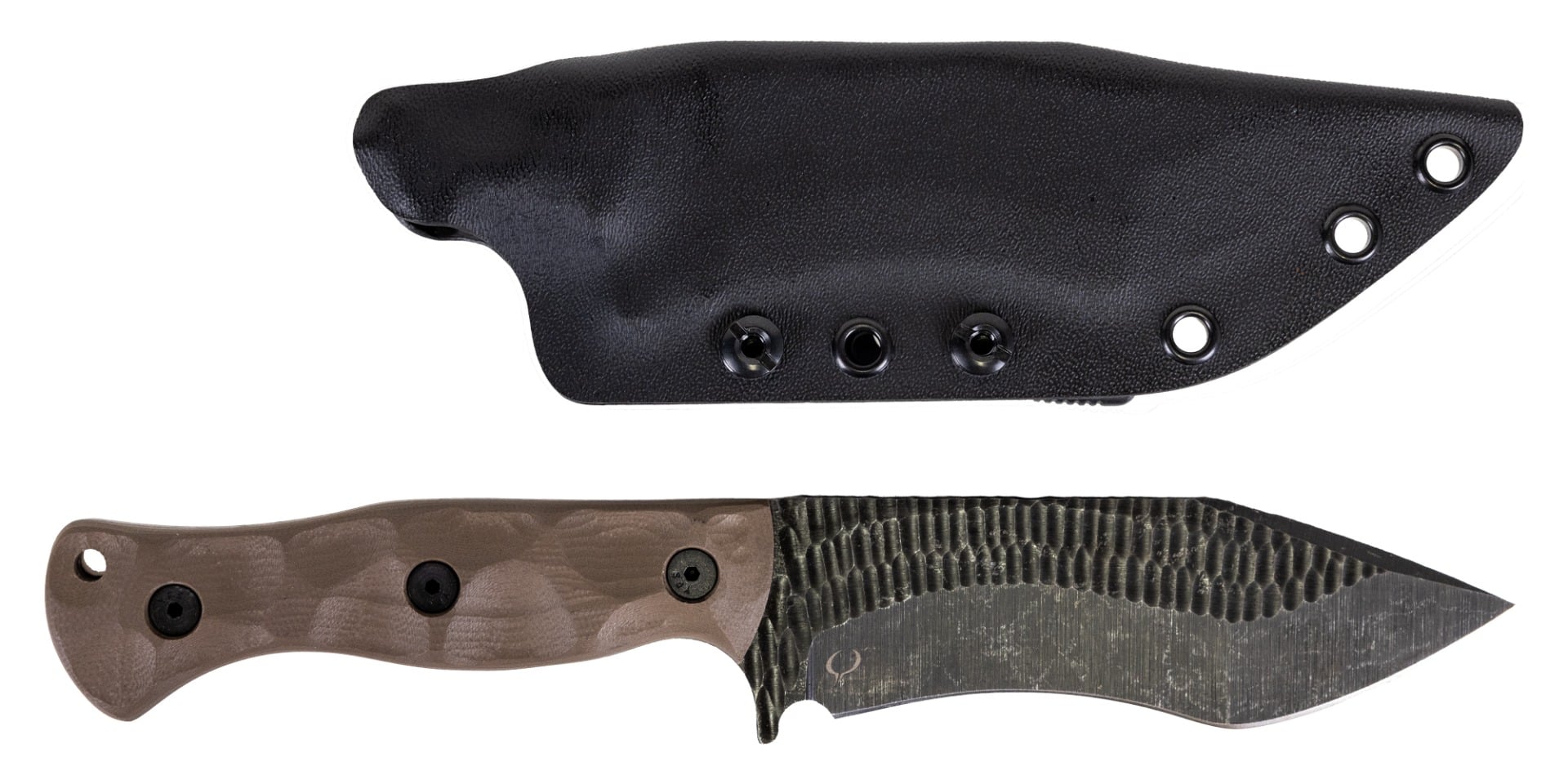 Kronos Achilles, Fixed Blade Knife w/ Kydex Sheath, Flat Dark Earth - Achilles