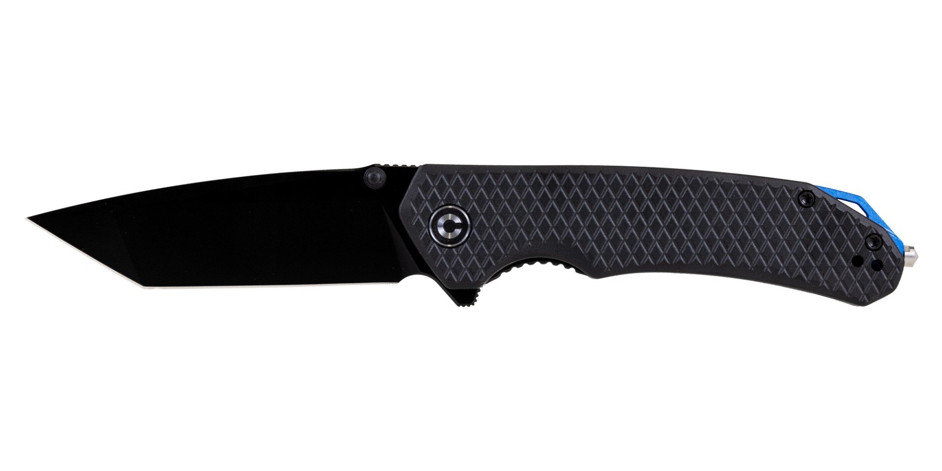 Kronos Brazen Tactical Tanto Folding Knife, Black - PSA-638-5