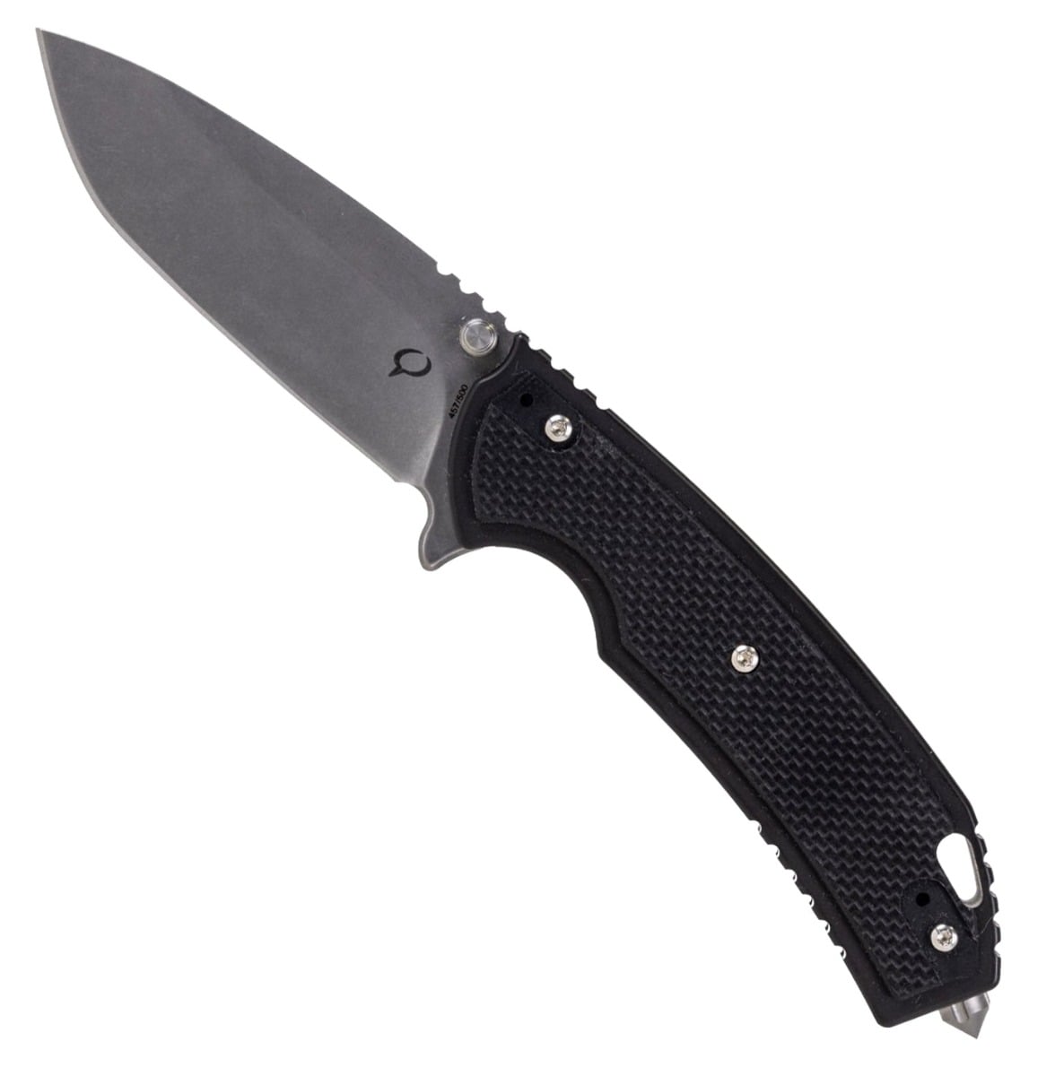 Kronos Ironclad Tactical Folding Knife, Black - KRON-02 - Kronos
