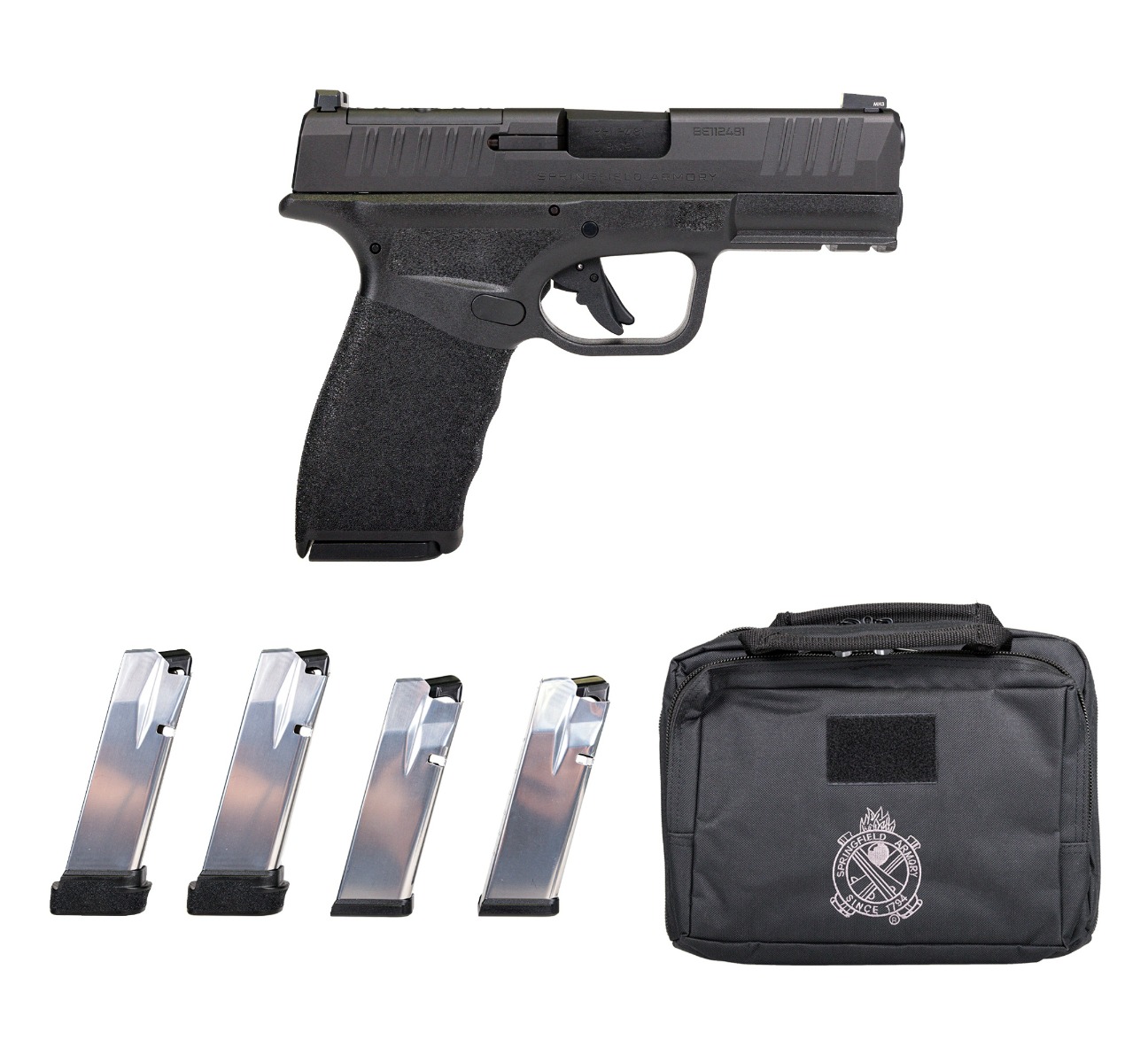Springfield Hellcat Pro OSP 9mm 3.7" 17rd w/ Gear Up Bundle, Black - HCP9379BOSPGU23 - Springfield Armory