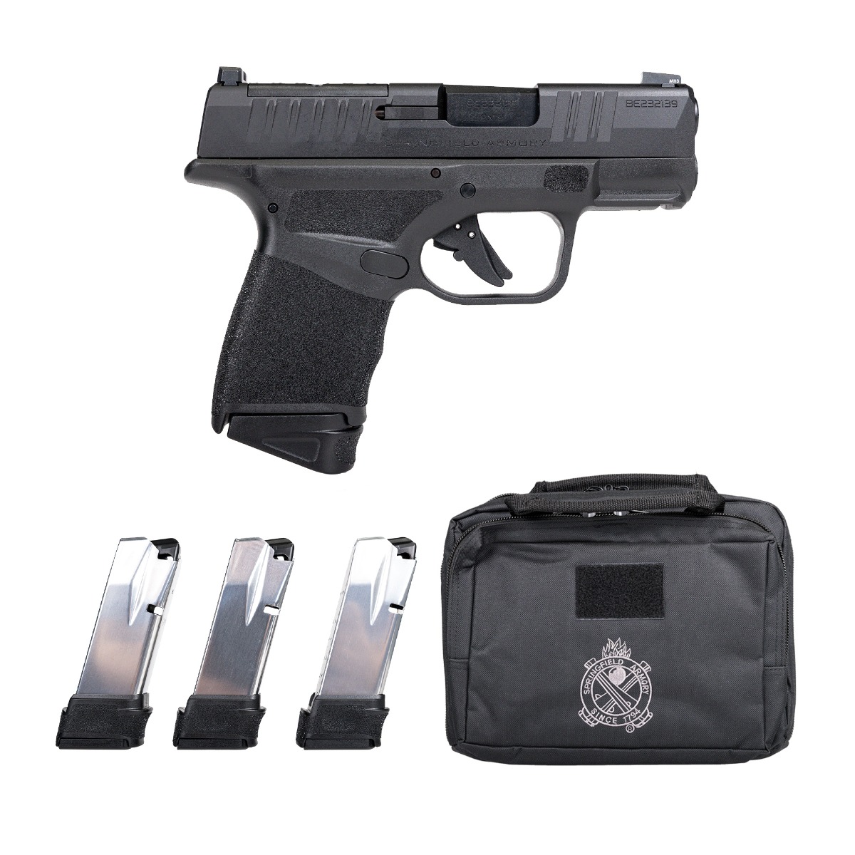 Springfield Hellcat Micro-Compact OSP 9mm 3" 13rd w/ Gear Up Bundle, Black - HC9319BOSPGU23 - Springfield Armory