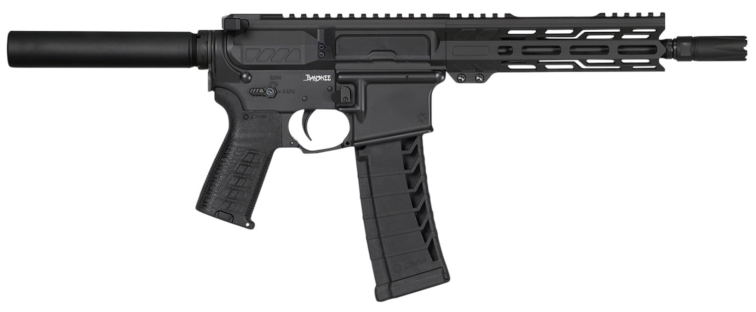 CMMG Banshee MK4 .22LR 9" 25rds, Black Armor Cerakote - 22A8F75AB