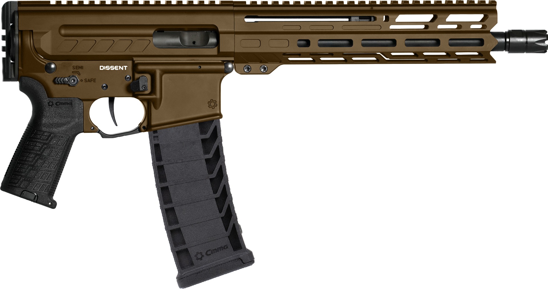 CMMG Dissent MK4 9mm 10.50" 33rds, Midnight Bronze Cerakote - 94A8041MB - Cmmg